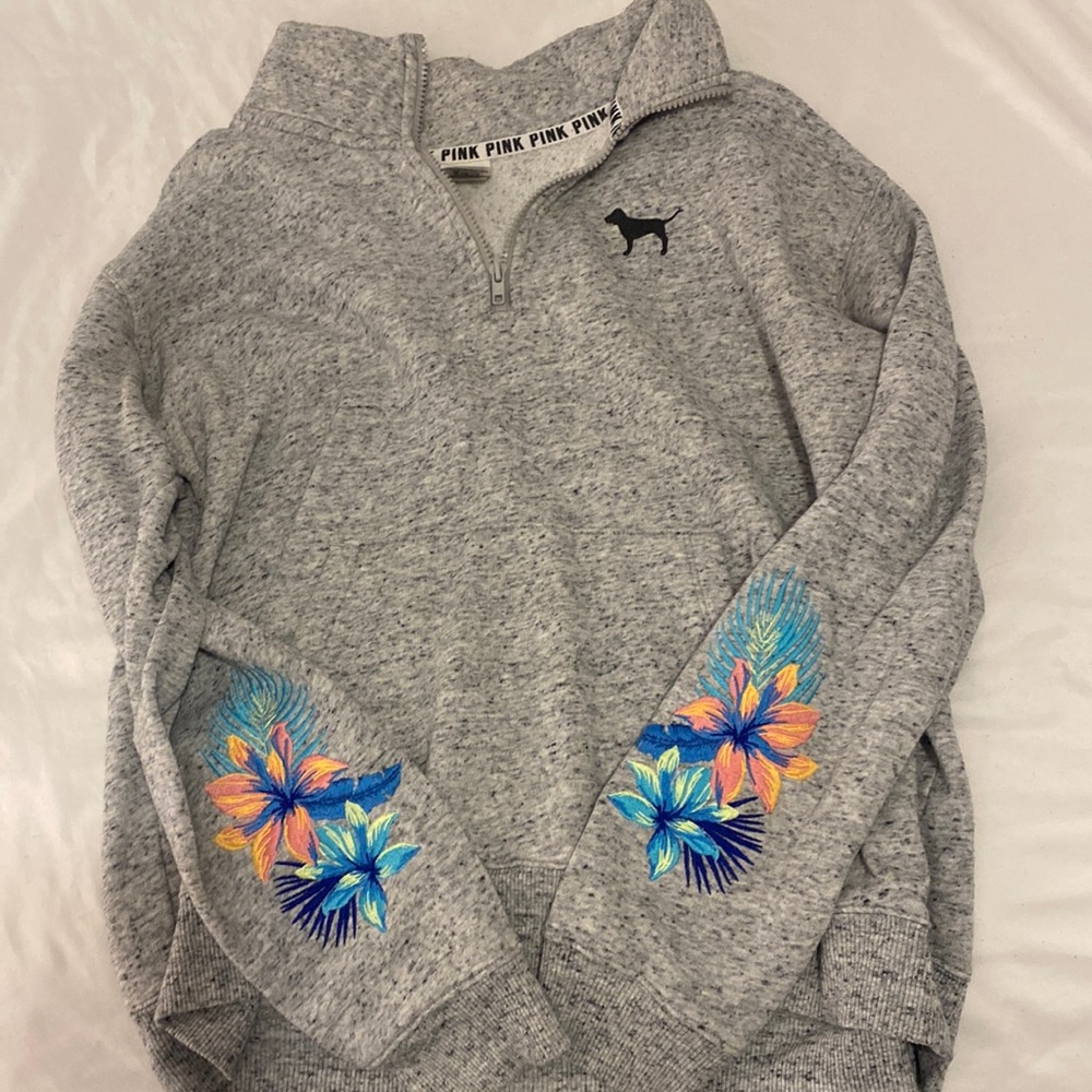 victoria’s secret pink quarter zip pullover